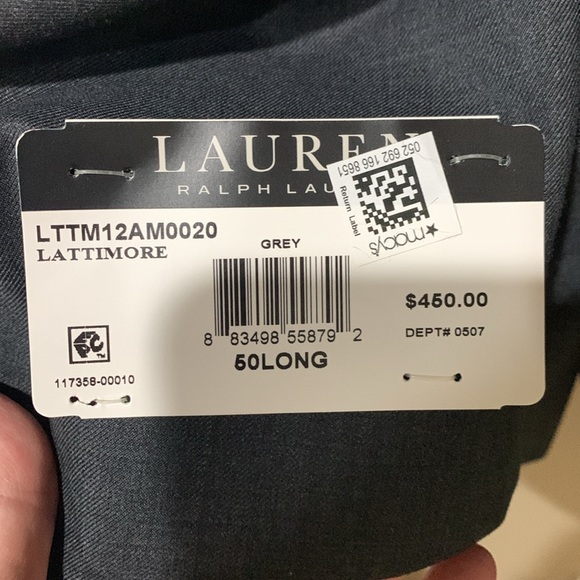 LRL SUIT (Jacket 50L, Pants 42x30) - Picture 3 of 16